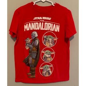Boy's Star Wars the Mandalorian Short Sleeve T-Shirt -  Size SMALL